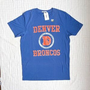 Denver Broncos NFL Junk Food Graphic Tee Shirt Blue XL Football Fan